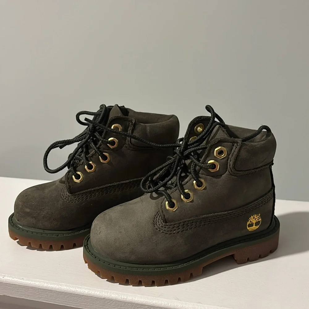 Timberland Kids' Dark Green Boots